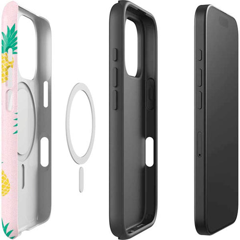 Summer Pineapples iPhone 16 Pro Magsafe Impact Case